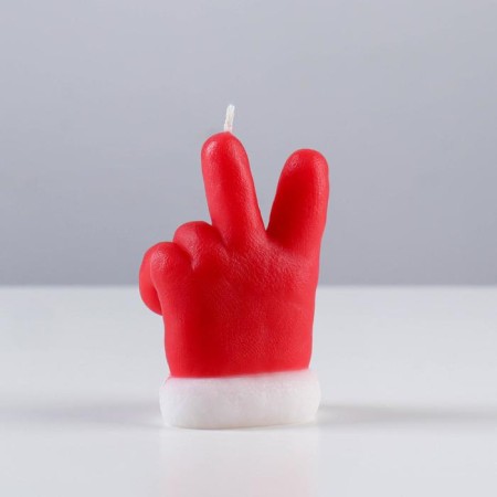 Decorative candle "New Year's greetings", 6x5x9.5 cm-2