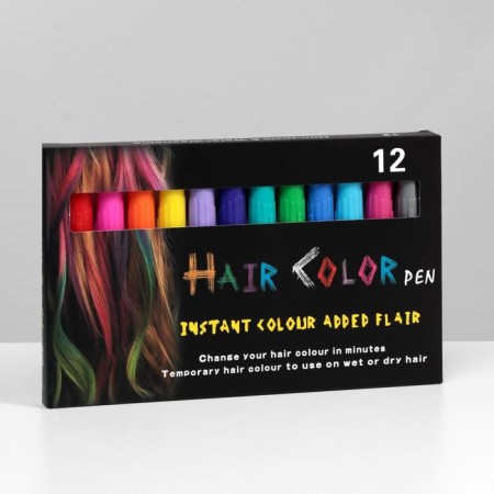 A set of shallows-pencils for hair, 12 pcs.-18