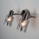 ANSA lamp, 2x40W E14, color black pearls