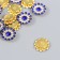 Decor for creativity Plastic "Blue-sun" Set 12 pcs 1.4x1.4 cm