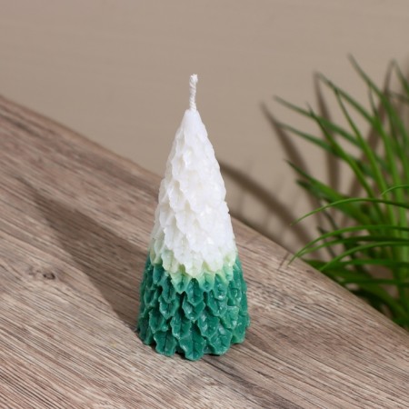 Candle "Christmas tree" 8.5x8.5x9.5 cm, soy wax mix-1