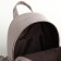 Women's backpack on lightning, beige color