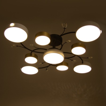Assami chandelier 9XLED 216W 3000-6000K white-gold 93x93x21 cm Bayerlux-2