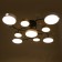 Assami chandelier 9XLED 216W 3000-6000K white-gold 93x93x21 cm Bayerlux