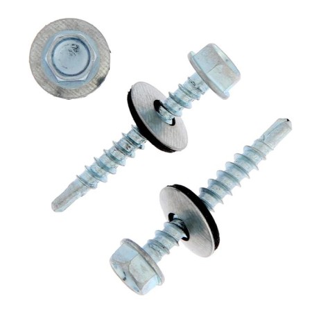 Self -cuts roof tundra Krep with a drill 4.8x35 mm, zinc, 60 pcs.