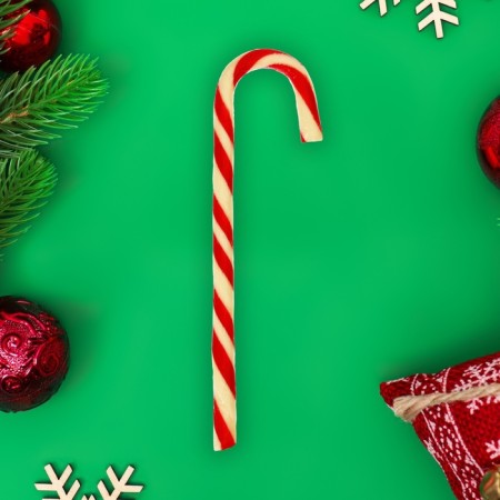 New Year. Caramel candy curly Sweet Ness "Postcard with a cane", 30 g-2