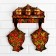 Set "Berry", 6 items: 2 boards, 3 banks, shelf 30 cm, Khokhloma