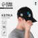 Men's cap team work, Black color, rr 56