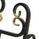 Drovnya "Vintage" forged, black color, 60x50x40 cm