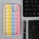 Pop it in the form of a case on the phone, silicone, multi -colored