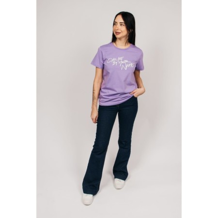 Female T -shirt, size 46, lilac color