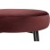 Barrier stool Plato metal/velor, black/burgundy 43x43x65 cm