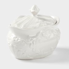 Ceramic “Vintage”, 300 ml, white, white sugar