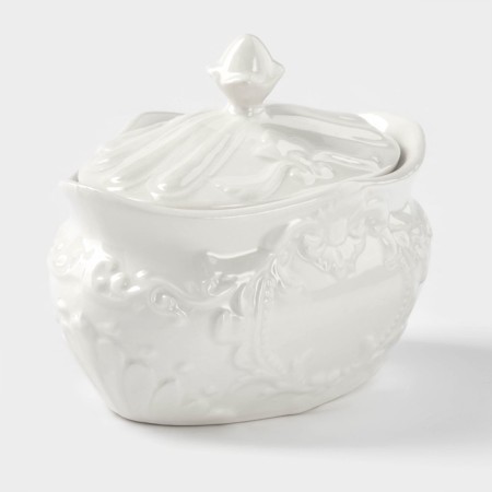 Ceramic “Vintage”, 300 ml, white, white sugar