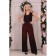 Female suit, size 46, burgundy color