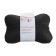 Car bone pillow, on a headrest, velor, gray, rhombus, 16 x 24 cm