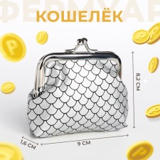 Wallet on the farmar, silver color