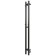 Electric towel Grois Orso, 110x1200 mm, 3 crossbars, lower rights, black