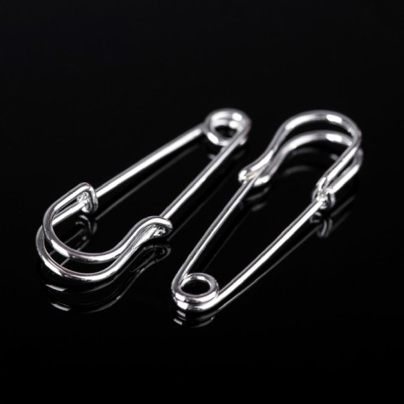 Pin 3 × 1 cm (set 5pcs), SM-208, silver color