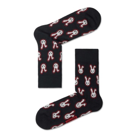 Male cotton socks diwari happy "rabbits", size 25, dark blue color-3