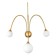 Sconces st. SL1187.201.03. Vive. 3x5 watts, G9, 4000k, 58x73.5 cm, golden color