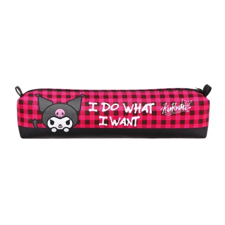 Penal soft, 1 compartment, 210 x 45 x 45 mm, voluminous, kuromi raspberry cell, PE 600 den-2