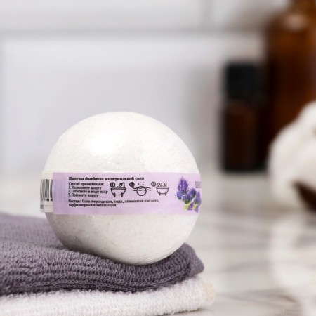 Book for a bath from Persian salt "Dobroparov" with Lavender essential oil, 110 g-4