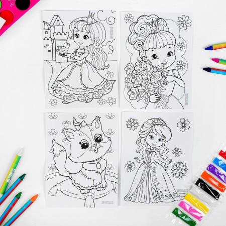 Set for drawing "Beautiful Princess" in the package-4