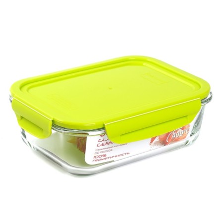 Oursson glass container, 370 ml, green
