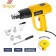 Construction hair dryer tundra, 2000 watts, 250-500 l/min, smooth adjustment 60-600 ° C, LCD display