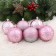 Set of balls plastic D-8 cm, 6 pcs "Laguna" pink