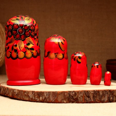 Matryoshka 5-doll "Rita", 17-18 cm-1