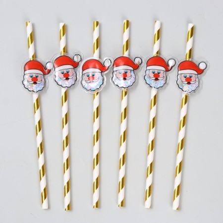 Devil Claus cocktail tubes, set, 6 pcs