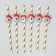 Devil Claus cocktail tubes, set, 6 pcs