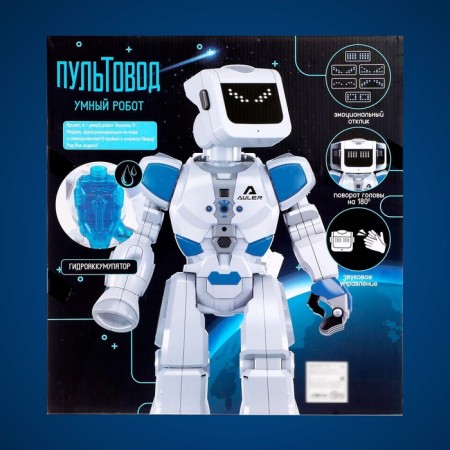 Robot radio-controlled, interactive "epsino", light and sound effects, walks, hydraulic accumulator function-9