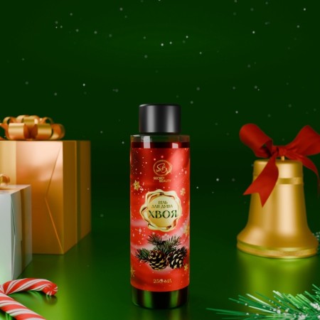 Shower gel "Secret Beauty", aroma of needles, red series, 250 ml