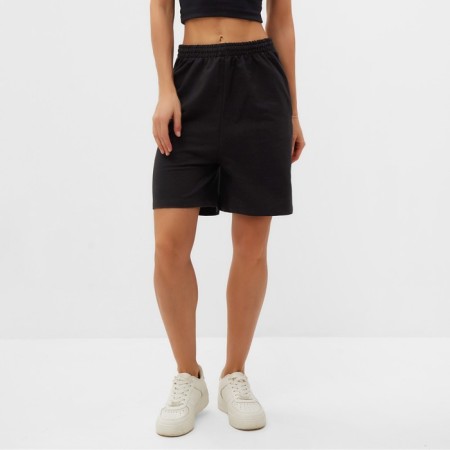 Women's shorts, black color, size 48