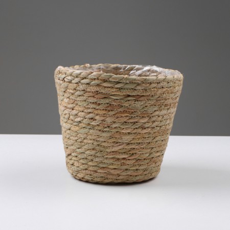Kashpo wicker "safari", 17.5x17.5x16 cm, natural