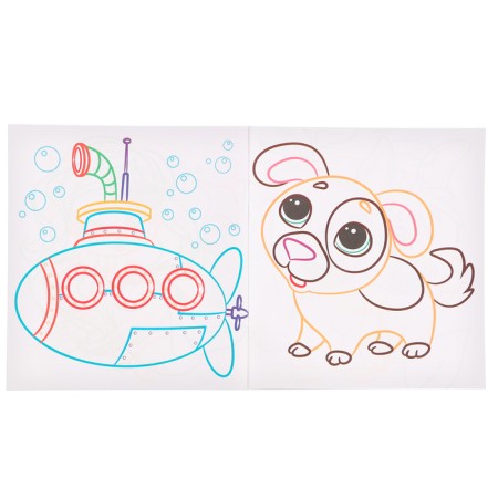 Coloring "from a puppy", with colored contours-3