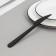 Plastic disposable knife "premium", 18 cm, black color