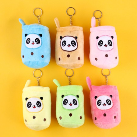 Wallet "Steel" with panda, 12 cm, color mix