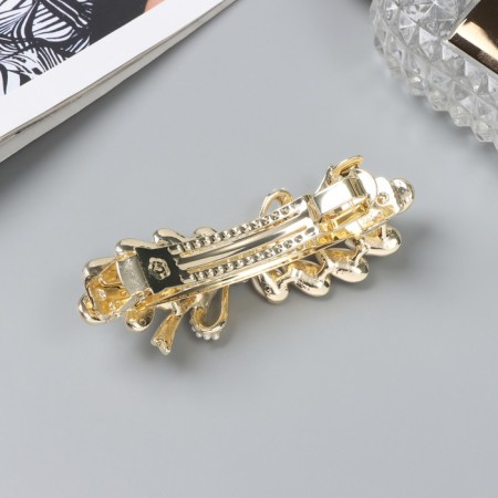 Hair hairpin "Mandy Elit" Vetochka, 8.5 cm, gold-1