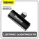 Baseus adapter with Lightning on 2XLightNing 8 PIN, black