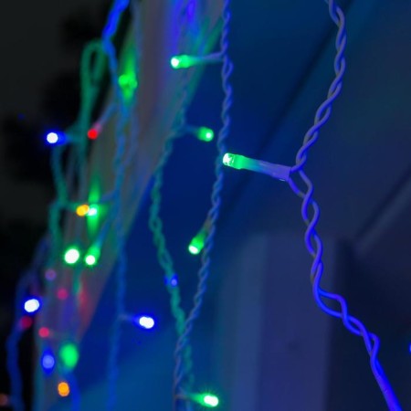 Garland "fringe" 3 × 0.6 m, IP44, UMS, white thread, 160 LED, glow of multi, 220 V-2