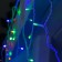 Garland "fringe" 3 × 0.6 m, IP44, UMS, white thread, 160 LED, glow of multi, 220 V