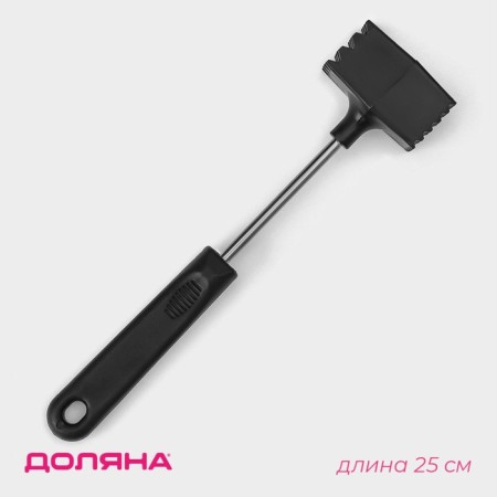 A hammer for meat of the share "square", 25 cm, black color