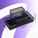 Chancellery trifle stand, 4 departments, black mesh
