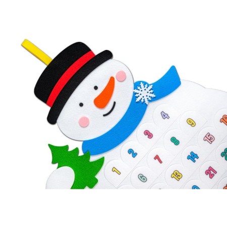 Puzzle rug "Advent calendar. Snowman"-1