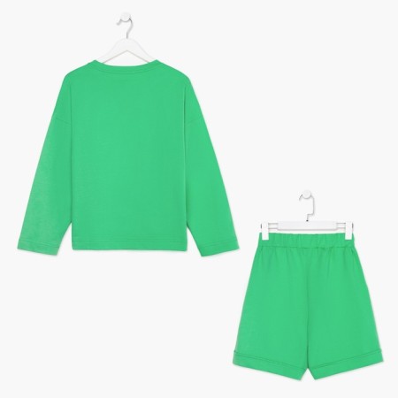 Women's costume (sweatshirt and shorts) Mist, p. 44-46, green-6