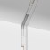 The internal corner connector for the built-in track system Technical tra010icl-22W, 10x8x10 cm, white color